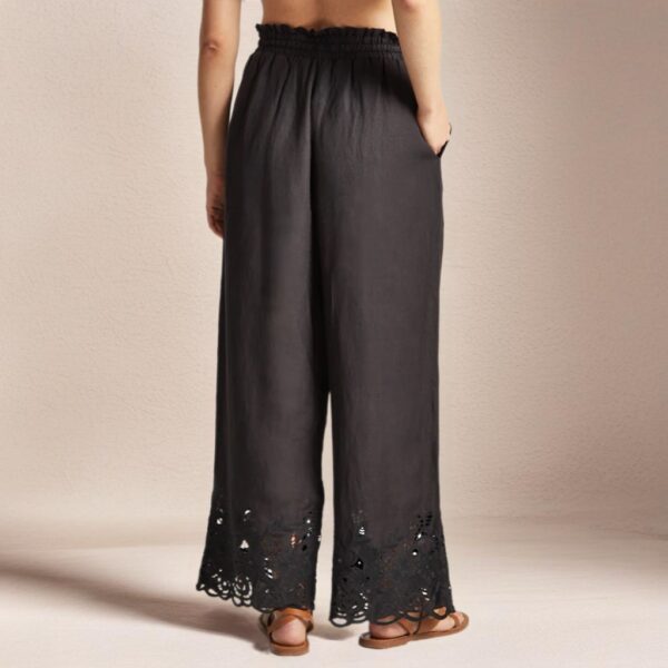 Laya Trousers Black - RAFFYA - Image 2