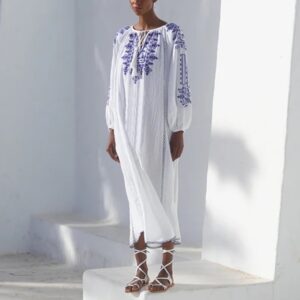 Aurelia Dress White - RAFFYA