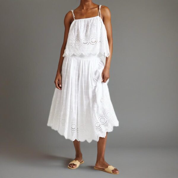 Mirella Skirt White - RAFFYA - Image 4
