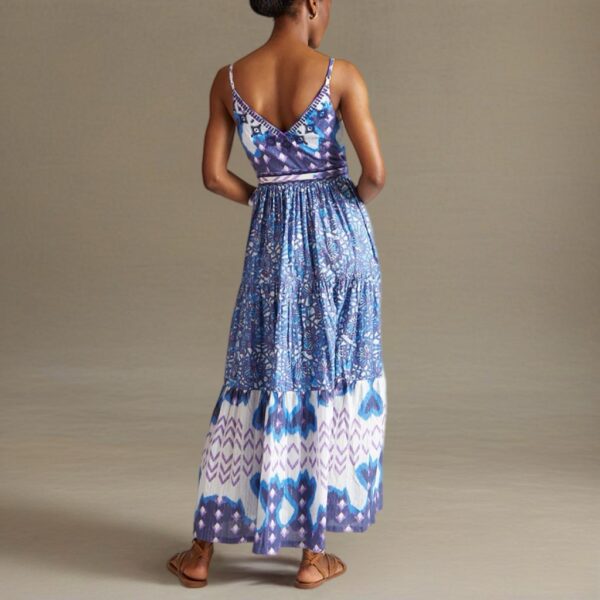 Mia Printed Maxi Dress Multi - RAFFYA - Image 3