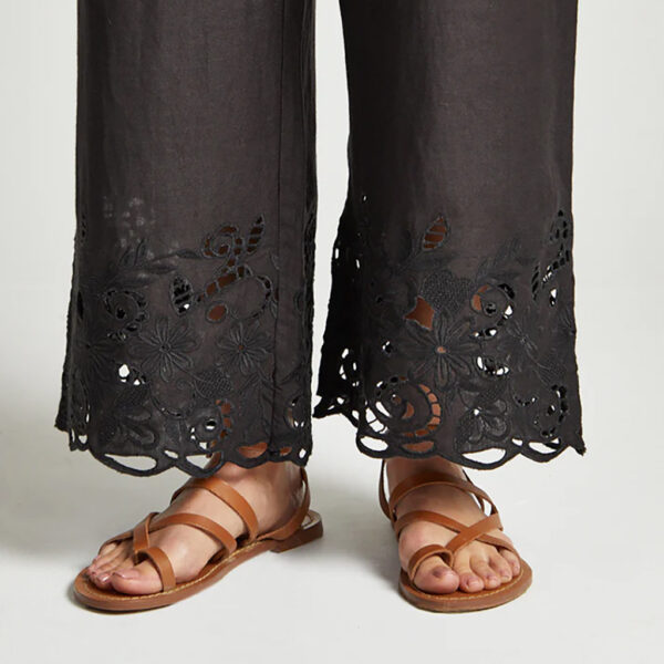 Laya Trousers Black - RAFFYA - Image 3