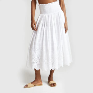 Mirella Skirt White - RAFFYA