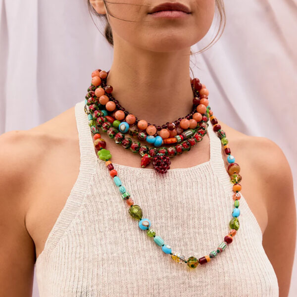PINATA NECKLACE ORANGE - SITA NEVADO - Image 2