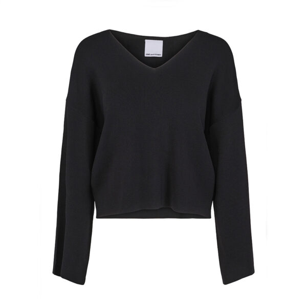 West Knitted Sweater Black - ONE AND OTHER - Image 2