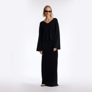 West Knitted Skirt Black - ONE AND OTHER