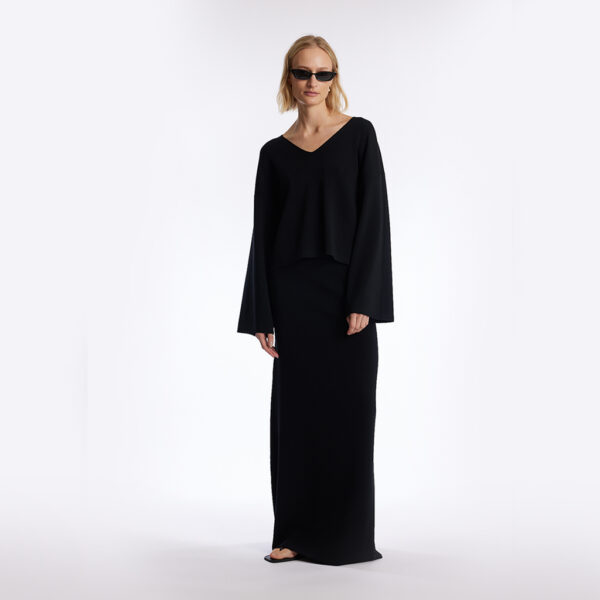 West Knitted Sweater Black - ONE AND OTHER