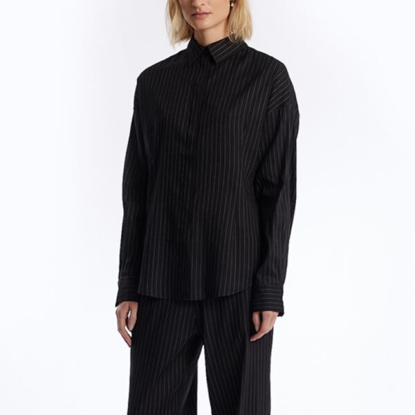 Pino Shirt Striped Black - ONE AND OTHER - Image 3