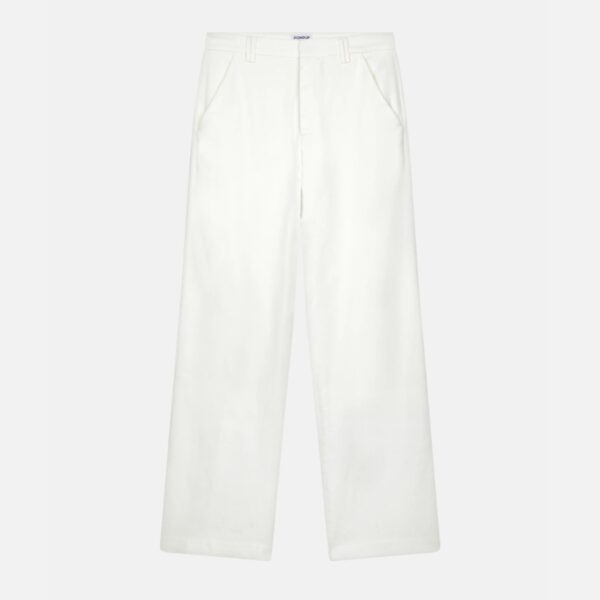 Reina Pants Straight Cream - DONDUP