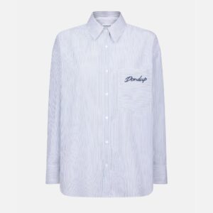 Oversized Shirt Striped Poplin - DONDUP