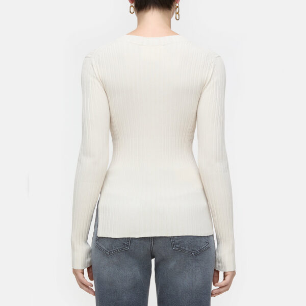Shirt crew neck long sleeve knit - CLOSED - Image 6