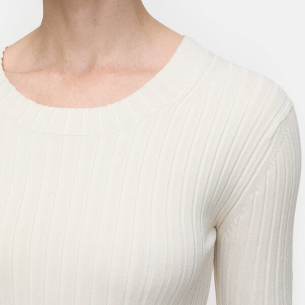 Shirt crew neck long sleeve knit - CLOSED - Image 5
