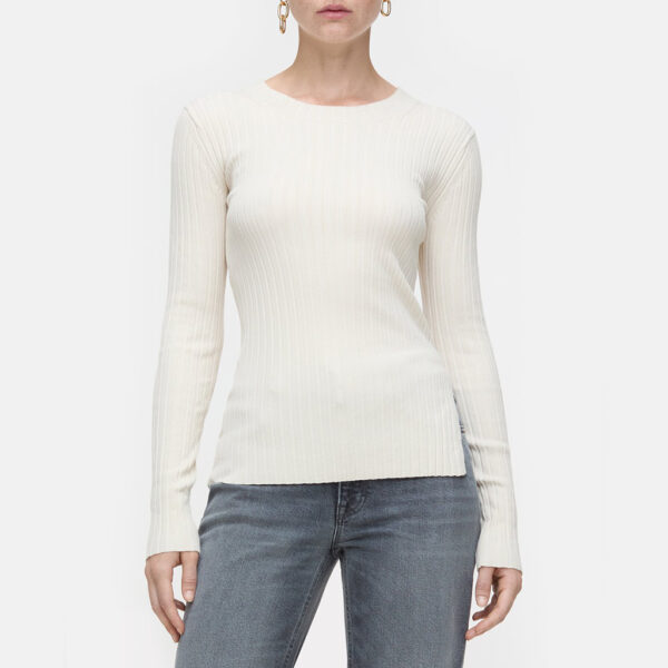 Shirt crew neck long sleeve knit - CLOSED - Image 7