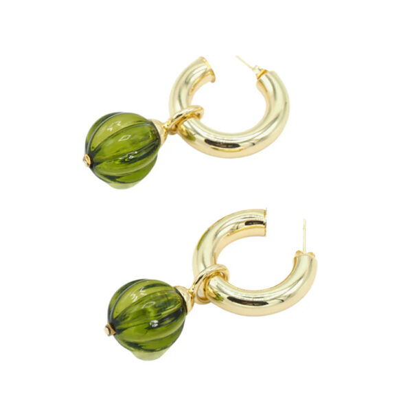 CARAMELO20 EARRINGS GREEN - SITA NEVADO