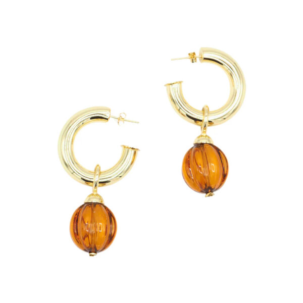 CARAMELO37 EARRINGS BROWN - SITA NEVADO - Image 3