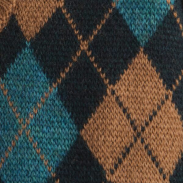 V-neck vest PUMEO green camel aqua - DIEGA - Image 4