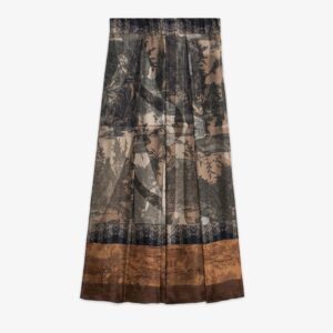 Skirt brown black grey pattern - PIERRE LOUIS MASCIA