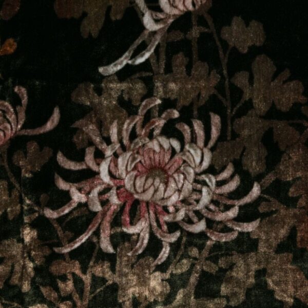 Scarf velvet dark green 065x200 cm - PIERRE-LOUIS MASCI - Image 2