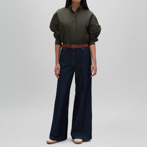 Wide Pleated Denim - ASPESI - Image 2