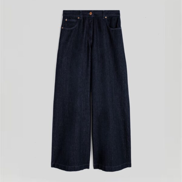 Wide Pleated Denim - ASPESI