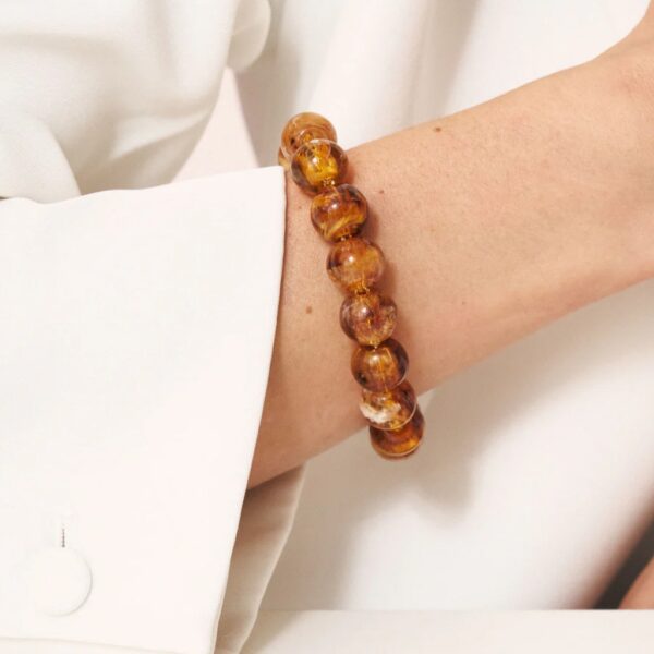 Mini beads bracelet amber - VANESSA BARONI - Image 2