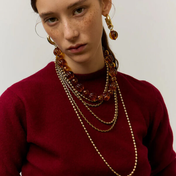 CARAMELO37 EARRINGS BROWN - SITA NEVADO - Image 2