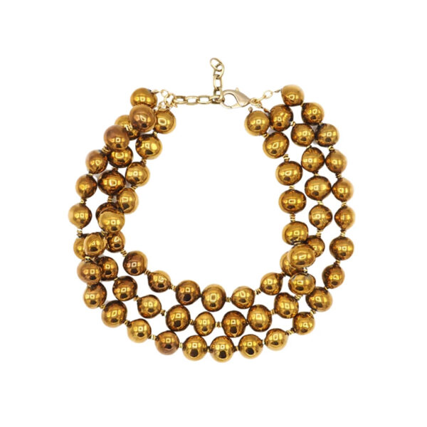 TRIPLE05 NECKLACE BRASS - SITA NEVADO