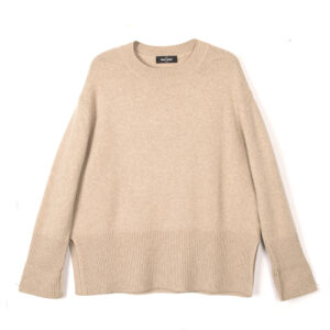 Sweater cashmere roundneck beige - GRAN SASSO
