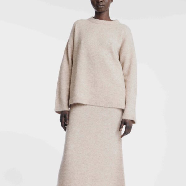 BEAU Knitted sweater sandstone - ONE AND OTHER