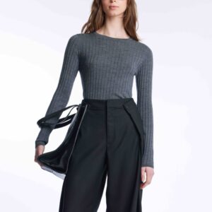 Sweater HENNY rib knit antracite - ONE AND OTHER