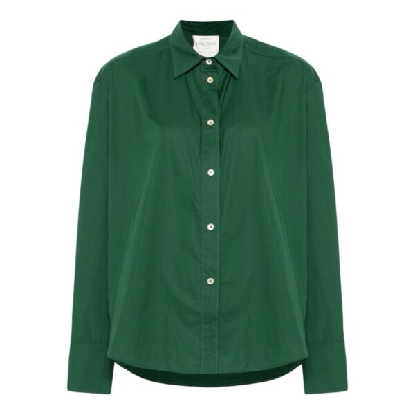 Cotton poplin shirt green - FORTE-FORTE