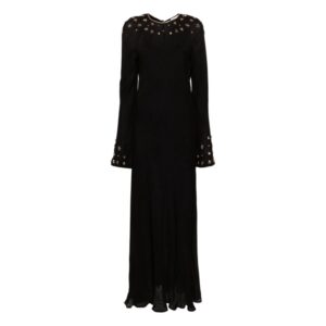 Black crystal embellished maxi dress - FORTE-FORTE