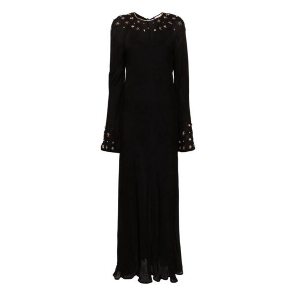 Black crystal embellished maxi dress - FORTE-FORTE