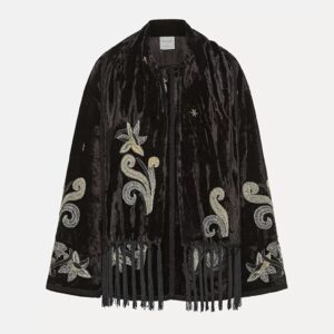 Black velvet embroidered jacket - FORTE-FORTE