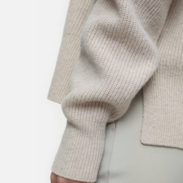 Wool rib sweater beige - CLOSED - Image 4