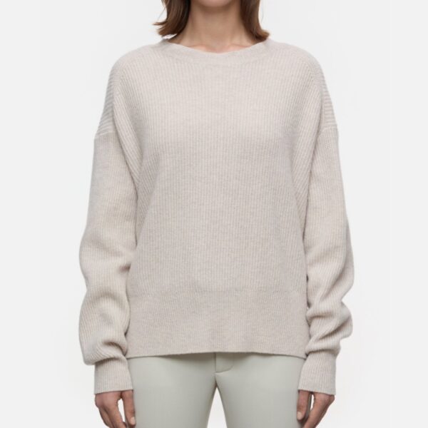 Wool rib sweater beige - CLOSED - Image 2