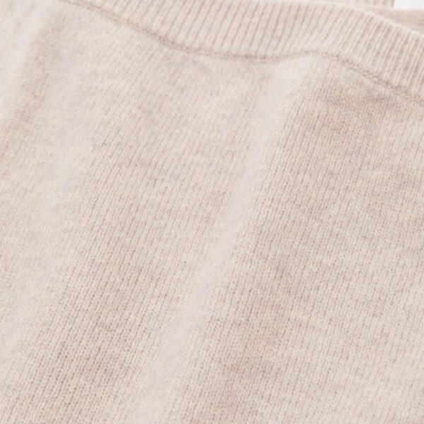 Wool wrap skirt beige - CLOSED - Image 6