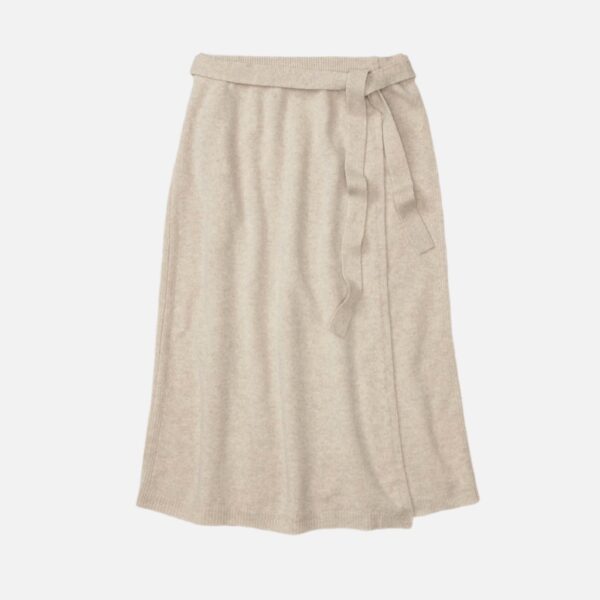 Wool wrap skirt beige - CLOSED
