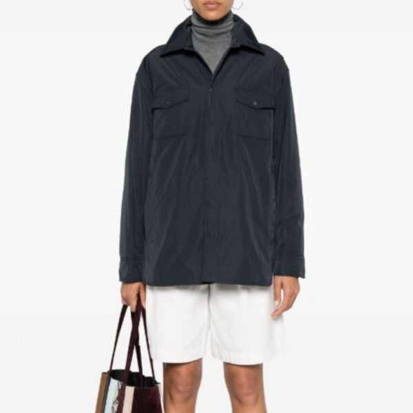 Shirt jacket navy - ASPESI - Image 2