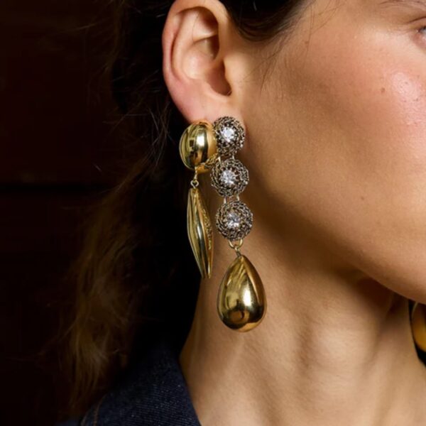 TANGO05 Earrings Gold - SITA NEVADO - Image 2