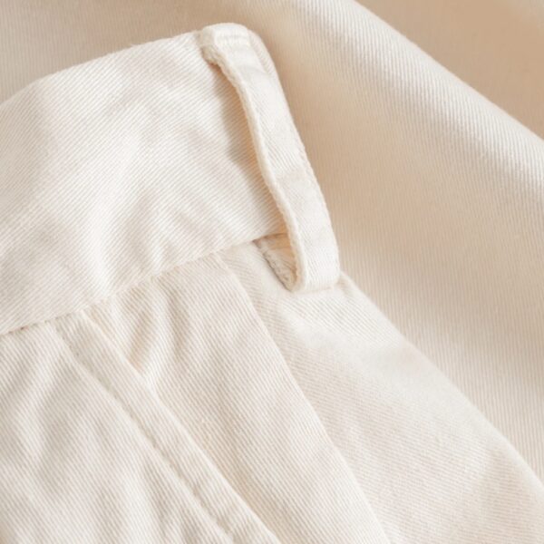 Pen Garment Dyed Twill Skirt Cream - RUE DE TOKYO - Image 4