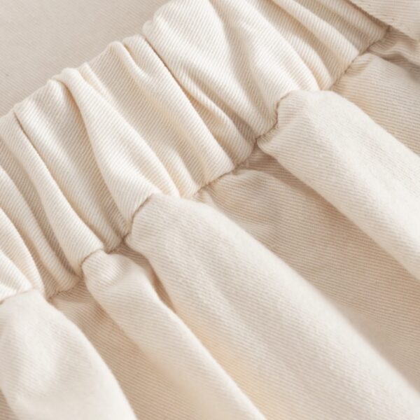 Pen Garment Dyed Twill Skirt Cream - RUE DE TOKYO - Image 5