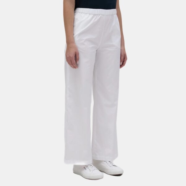 Poplin trouser wide white - ASPESI - Image 2