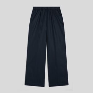 Poplin trouser wide black - ASPESI