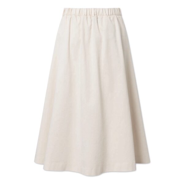 Pen Garment Dyed Twill Skirt Cream - RUE DE TOKYO - Image 2