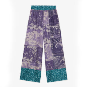 Wide trousers purple turquoise - PIERRE-LOUISE MASCIA