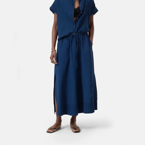 Skirt with slit denim blue - CLOSED