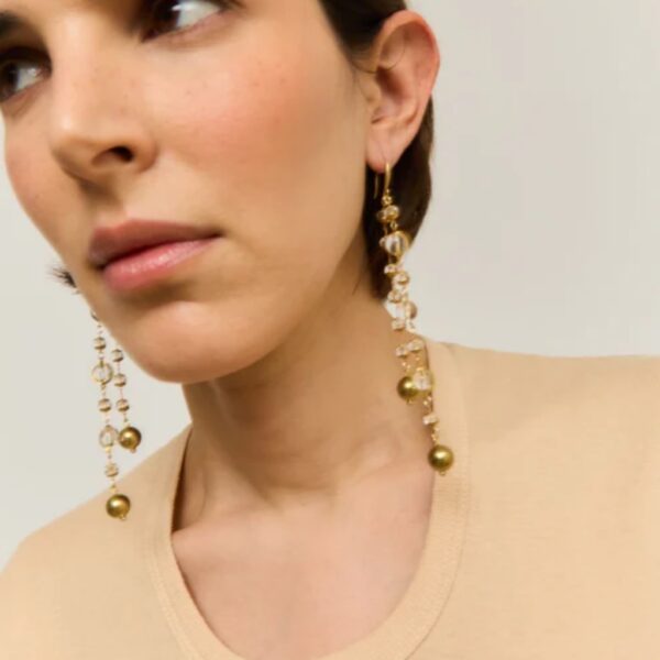 SIBILA Earrings crystal/silver- SITA NEVADO - Image 2