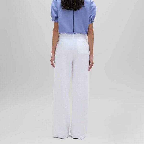Linen Trousers Wide White - ASPESI - Image 4
