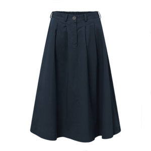 Pen Pre Dyed Twill Skirt Navy - RUE DE TOKYO