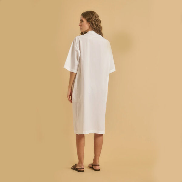 Dress RAVENA short sleeve white - DIEGA - Image 4
